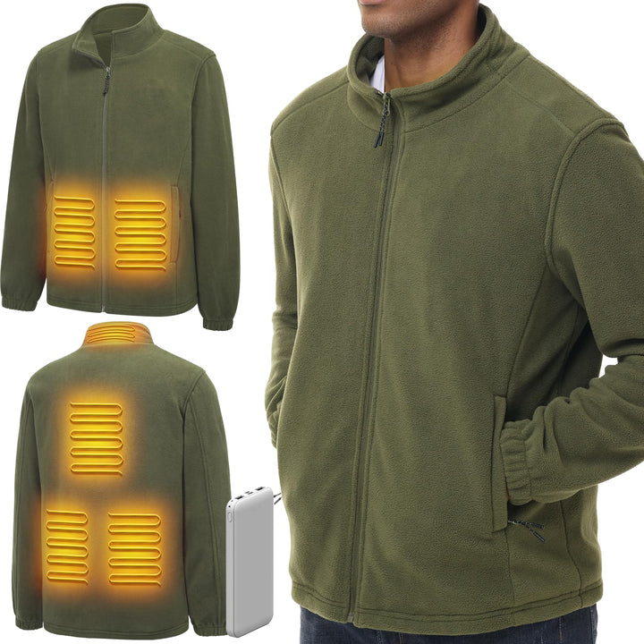 LABEWVI Beheizbare Weste, Heizweste für Damen Herren, Beheizte Jacke mit 10000mAh Powerbank, C1 Pola