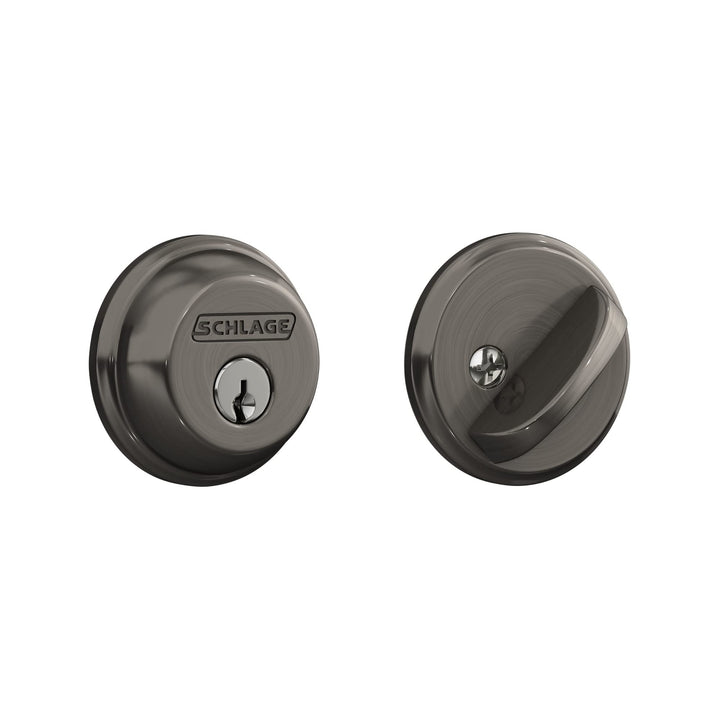 Schlage B60N620 Deadbolt, Keyed 1 Side, Antique Pewter by Schlage Lock Company Antique Pewter Keyed
