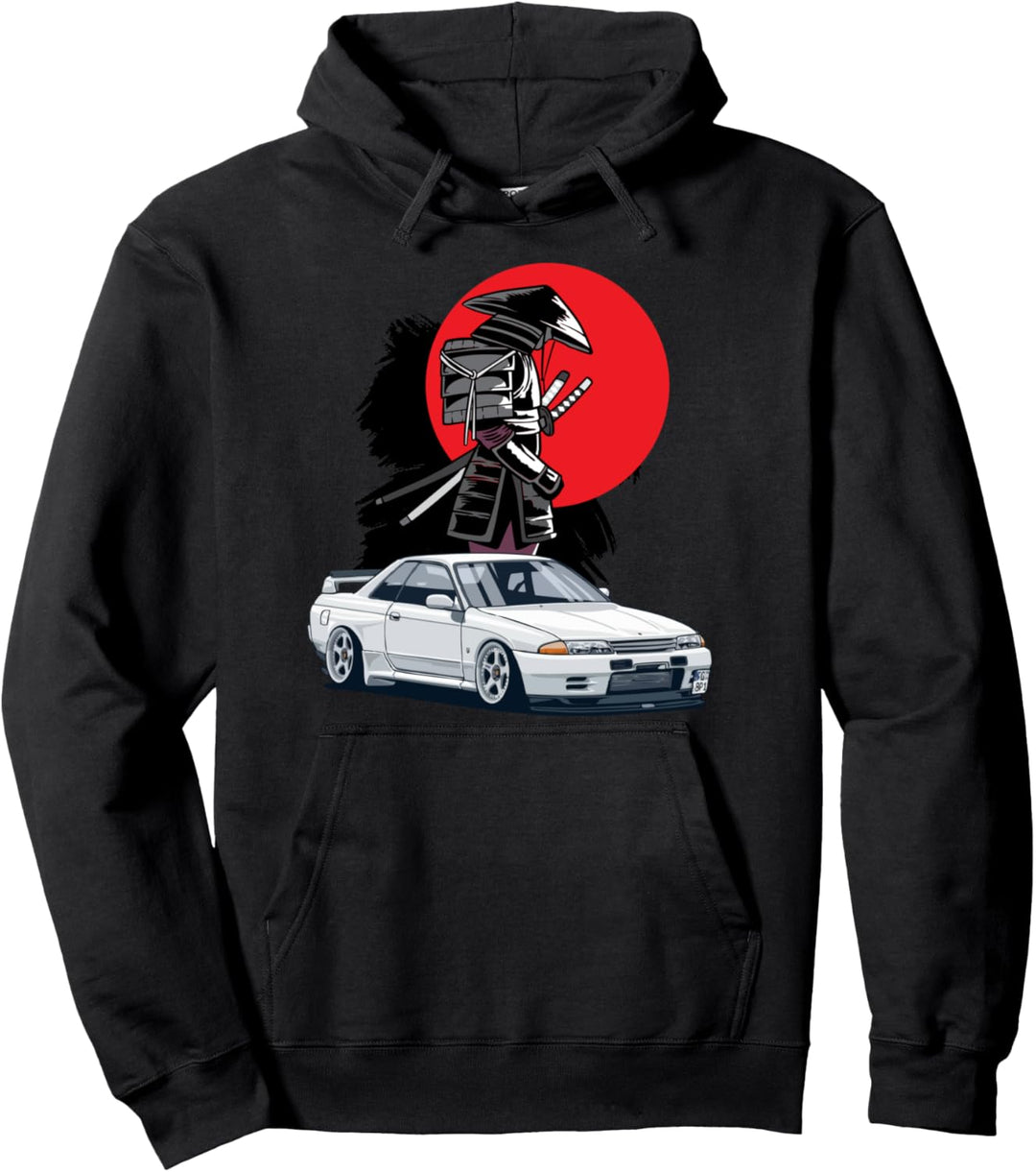 JDM Skyline R32 Autotuning Japan Samurai Drift Pullover Hoodie