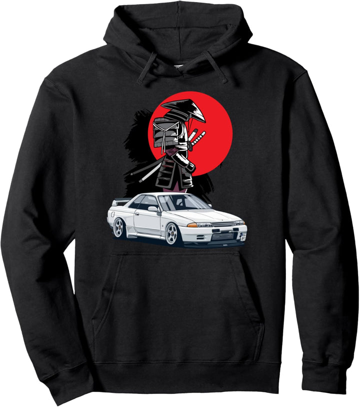 JDM Skyline R32 Autotuning Japan Samurai Drift Pullover Hoodie