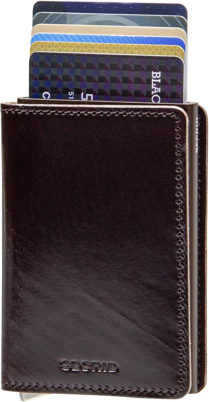 Secrid Geldbörse Premium Slimwallet Dusk Dark Brown 10, Dark Brown 10