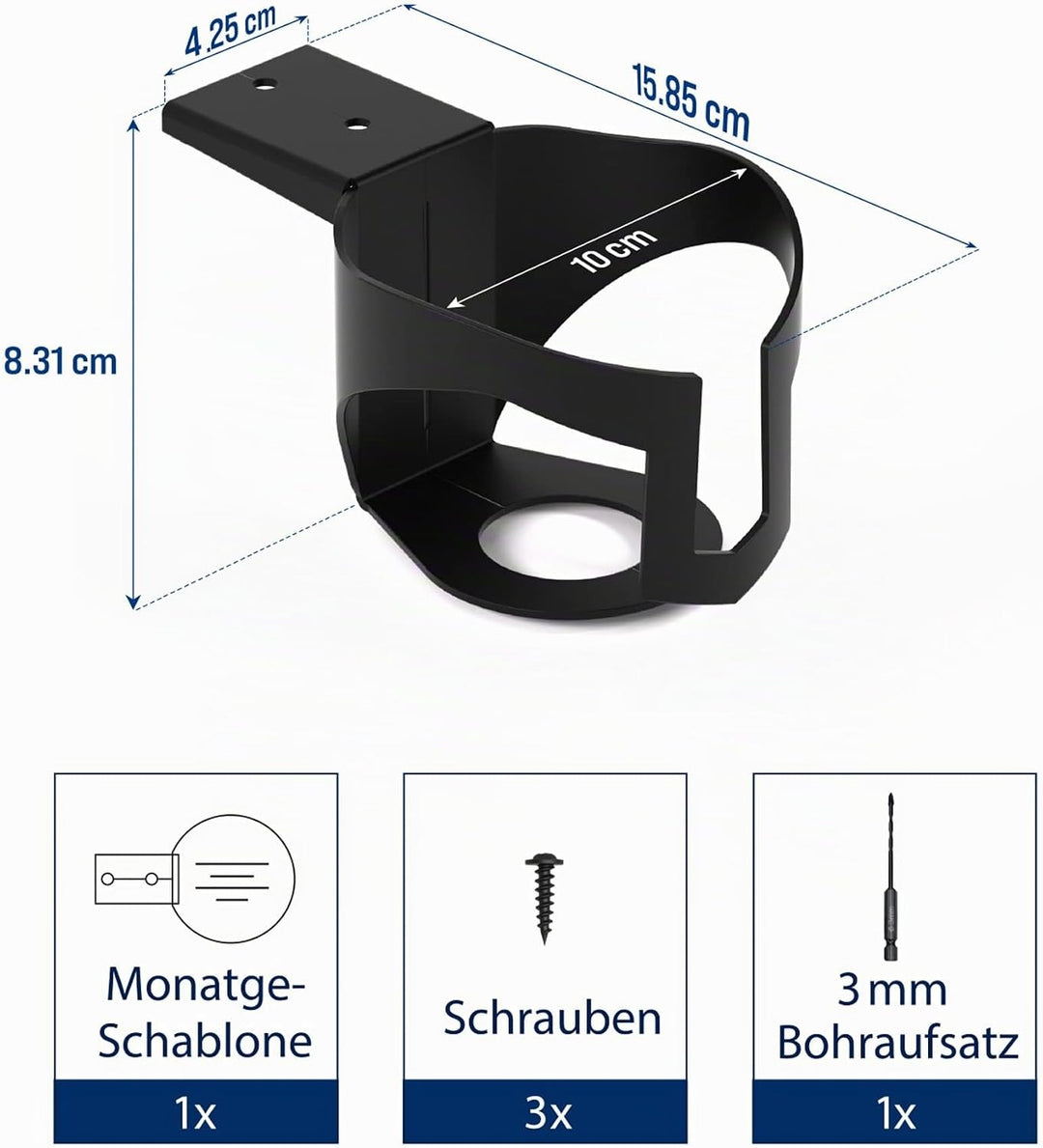 Ultimate Setup Getränkehalter Schreibtisch, Becherhalter Schreibtisch, Flaschenhalter Tisch, Getränk