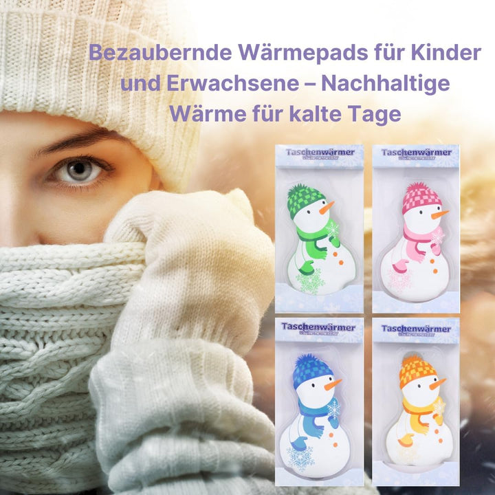 Taschenwärmer wiederverwendbar, Handwärmer, Wärmekissen, Wärmepads, Fingerwärmer für Kinder und Erwa