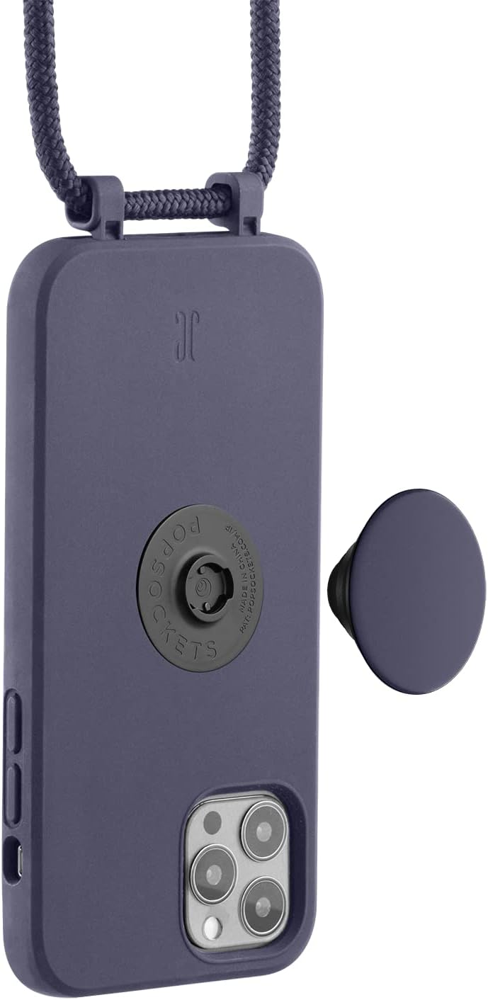 PopSockets x Just Elegance - Handyhülle für iPhone 12 Pro Max mit einer Abnehmbarereiner Geflochtene