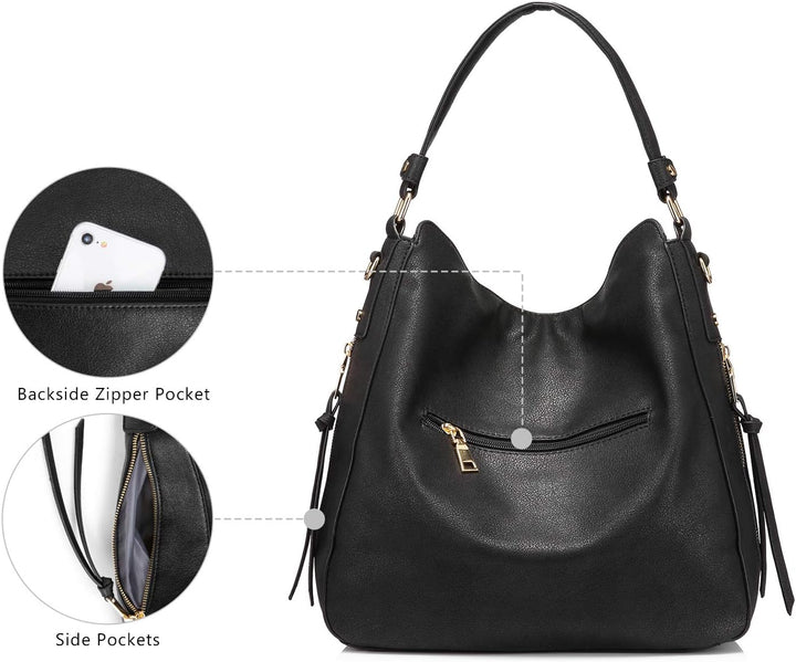 Realer Handtasche Damen Shopper Tasche Tote Leder Umhängetasche Gross Schultertasche Frau Elegant He