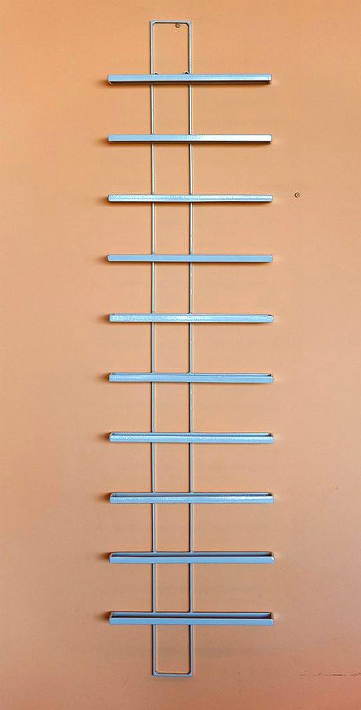 DanDiBo Weinregal Dies White 116 cm aus Metall für 10 Flaschen Flaschenständer Wandregal