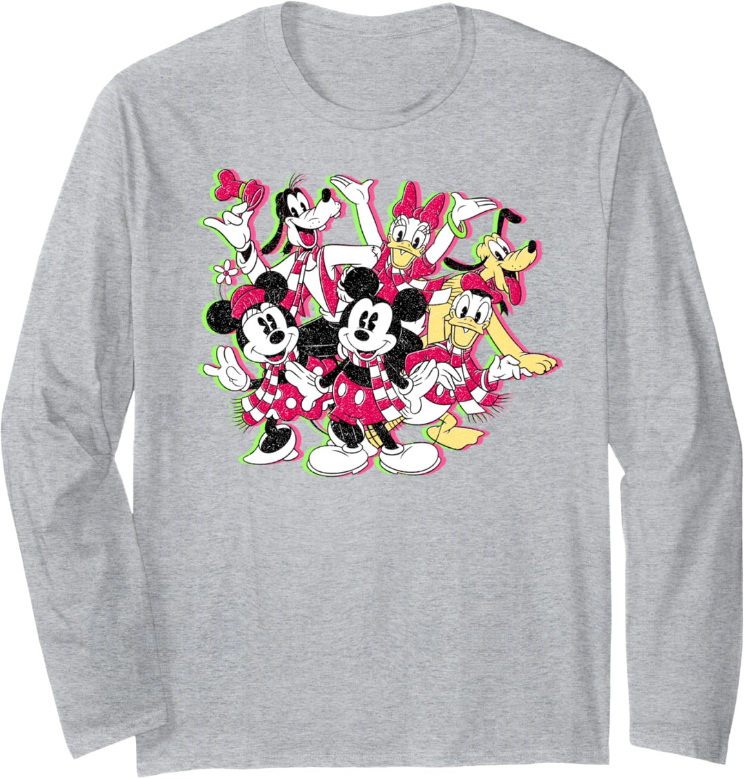 Disney Mickey And Friends Weihnachten Group Shot Langarmshirt