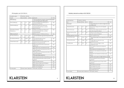 Klarstein Elektroheizung, Konvektor-Heizung mit Bodenrollen, Mobile Elektroheizung Energiesparend, S