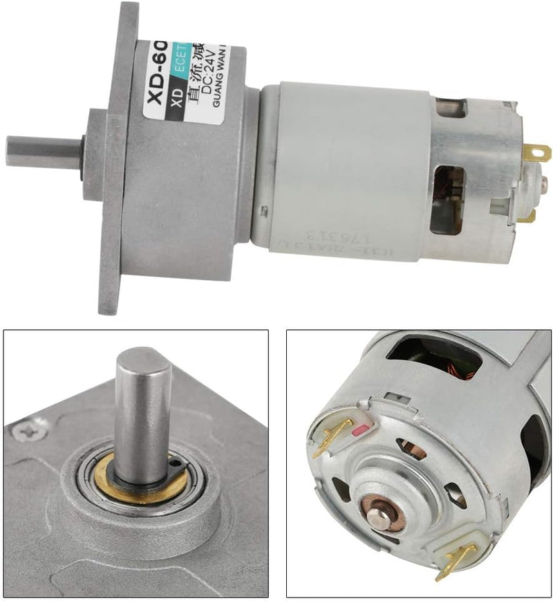 5-600 RPM Speed Reducer Getriebemotor DC 12/24V 35W CW/CCW Micro Hohe Drehmoment Drehzahl Getriebe