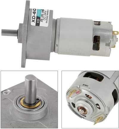 5-600 RPM Speed Reducer Getriebemotor DC 12 / 24V 35W CW/CCW Micro Hohe Drehmoment Drehzahl Getrie