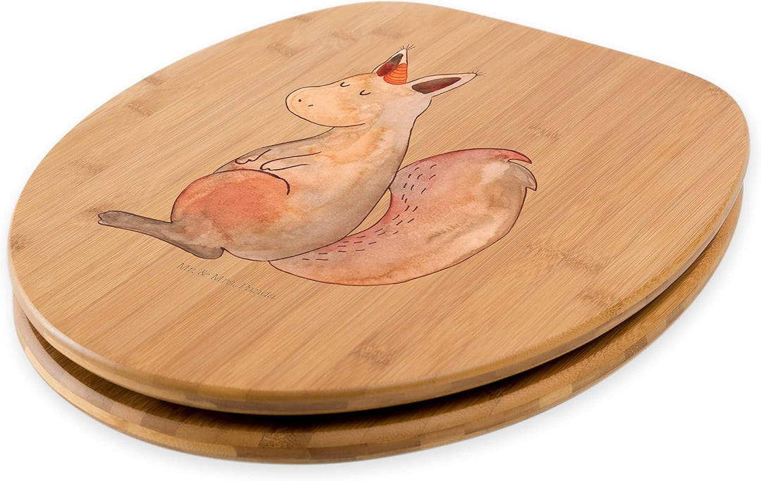 Mr. & Mrs. Panda Motiv WC Sitz Einhörnchen Glaube - Geschenk, Pegasus, Klodeckel, Unicorn, Eichhörnc