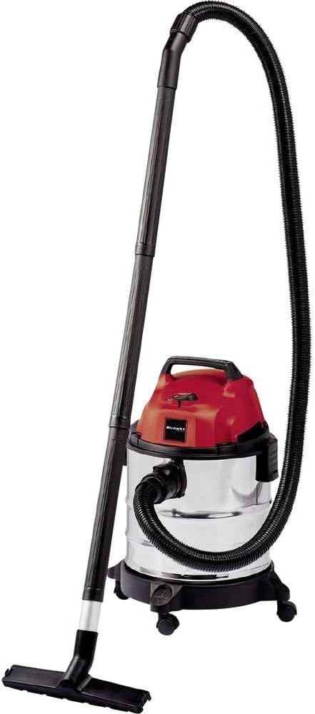 Einhell Nass-Trockensauger TC-VC 1820 S (1250 Watt, Edelstahlbehälter 20l, Blasanschluss, 4 Rollen,
