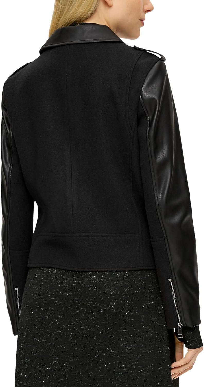 s.Oliver Jacke aus Materialmix in Leder-Optik 36 9999, 36 9999