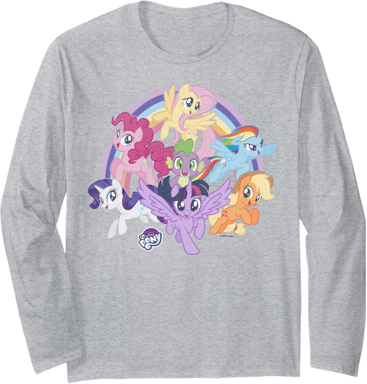 My Little Pony: Friendship Is Magic Rainbow Pony Group Shot Langarmshirt