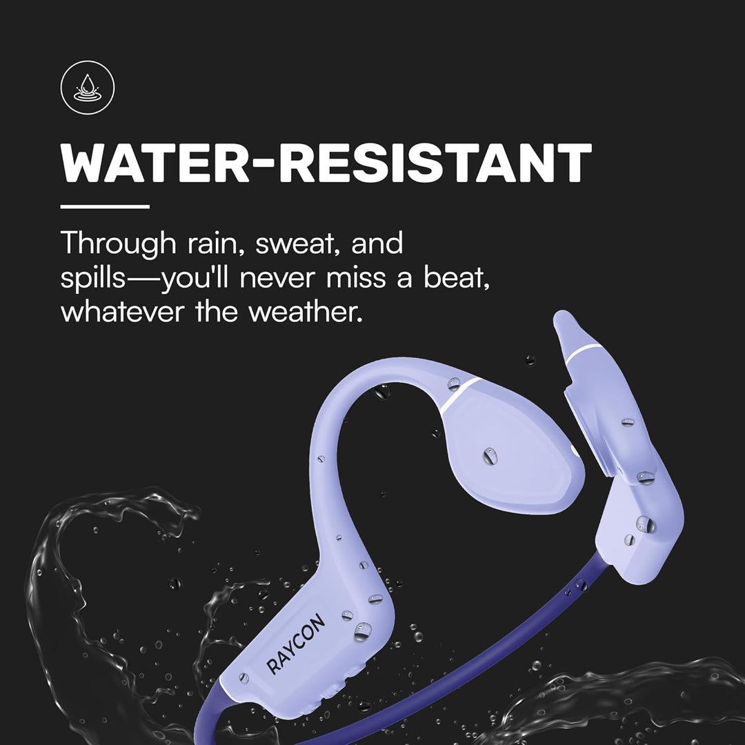 Raycon Knochenleitungs-Kopfhörer, offenes Ohr, Bluetooth-Sport-Ohrhörer mit Mikrofon, IPX68 wasserdi