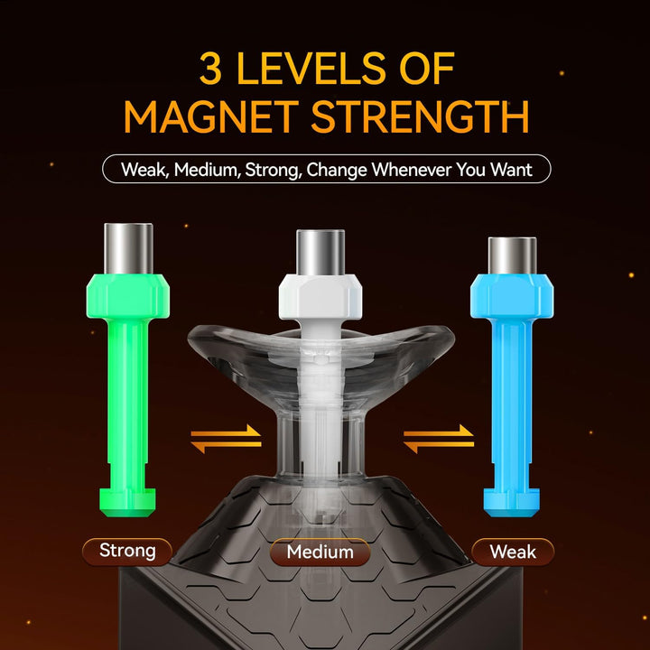GAN 15 Maglev Zauberwürfel Magnetisch Speed Cube 3x3, Magischer Speed Cube, mit Flügelförmige Numeri