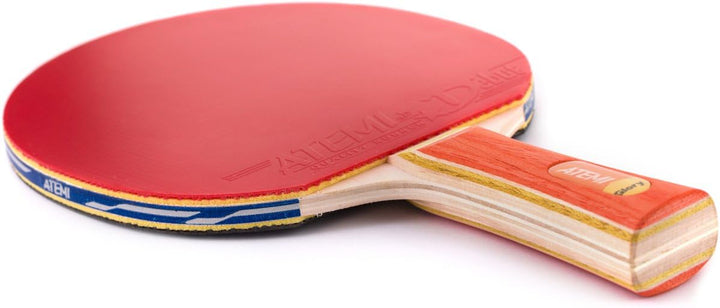 Atemi Tischtennis-Set (2X Schläger, 3X Bälle) Glory Serie - ITTF zugelassener Ping Pong Schläger & 3