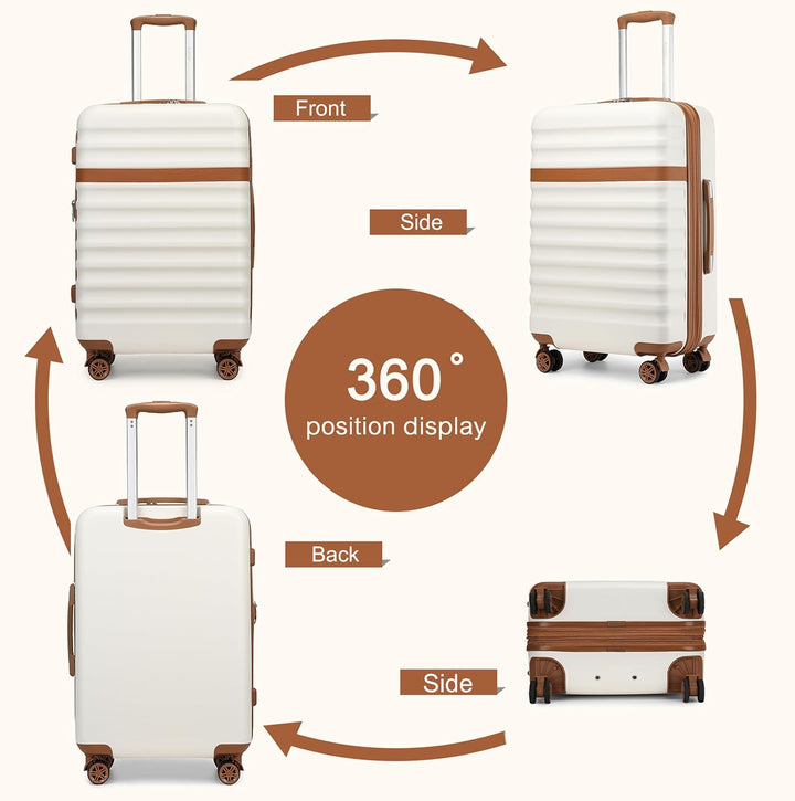 KONO Koffer Trolley Extra Gross Hartschalenkoffer aus ABS+PC leicht, grosser Reisekoffer 149L Volume