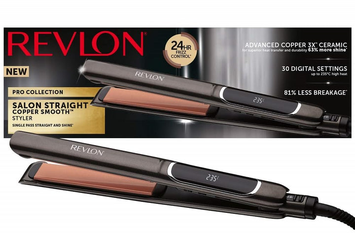 REVLON PROFESSIONAL Pro Collection Salon Straight Extra-Lang Copper Glätteisen, 125 mm, RVST2175E, s