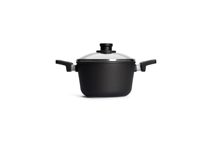 Woll Nowo Titanium Glasdeckel in Box, Ø 20 cm, 12 cm hoch, 3.0 Liter, 2 Seitengriffe-Geeignet für Ce