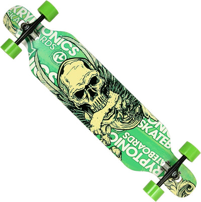 FunTomia Longboard mit 3 Flex Stufen Drop Through Cruiser Komplettboard Mach1 Speed Kugellager T-Too