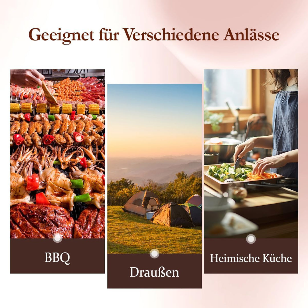 HEZHEN Damast Nakiri Messer mit Holzmesserscheide, Japanischer Stil Hackbeil Messer, Hartstahl Mehrz