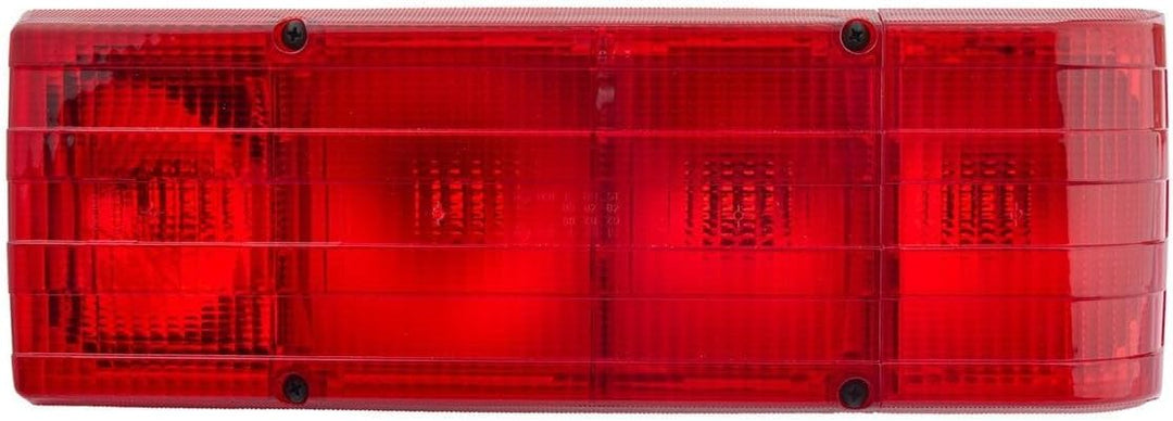 HELLA - Heckleuchte - Glühlampe - 12V - Einbau/geschraubt - Lichtscheibenfarbe: rot - Stecker: Flach