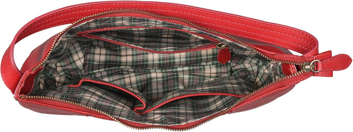 Benthill Schultertasche Damen Echt Leder | Henkeltasche aus hochwertigem Rindsleder | Kleine Vintage