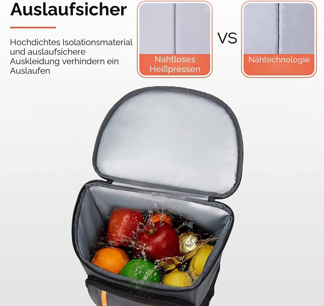 TOURIT Kühlrucksack Leichter Rucksack 28L mit Flaschenöffner Hält 30 Dosen Dunkelgrau, Dunkelgrau