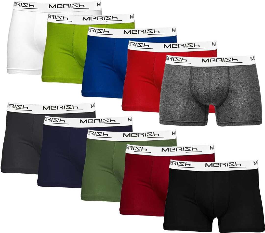 MERISH Boxershorts Herren 6-er /10-er / 15-er Pack S-5XL Unterwäsche Unterhosen Männer Men Retroshor