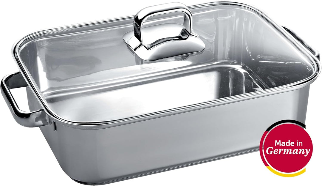 Neff Z9410X1 Backofen und Herdzubehör / Kochfeld / Bräter aus Edelstahl für Induktion, Silber Single