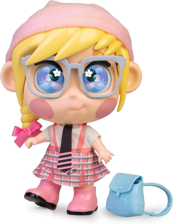 Trotties Lucy mit Emoti-Augen, Mehrfarbig, Reisepuppen aus der Zeichentrickserie, mit über 10 Access