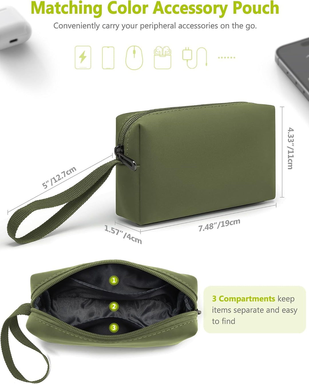 HYZUO 13 Zoll Laptop Hülle Tasche mit Ständer für MacBook Air 13 M5 A3449 M4 M3 M2 M1 2026-2018, Mac