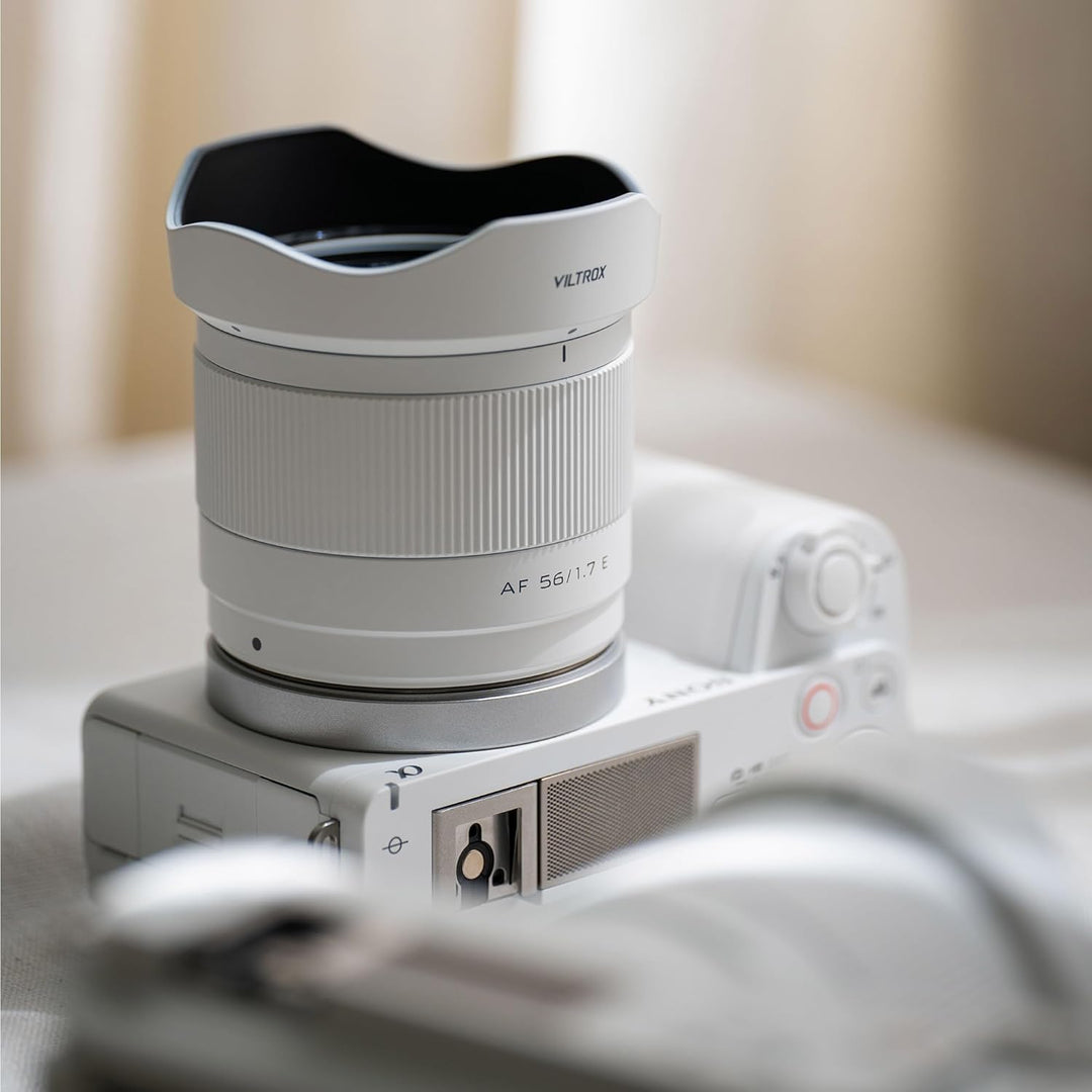 VILTROX AF 56mm f/1.7 E STM Objektiv für Sony E, Weiss Limited Edition 56mm F1.7 Autofokus-Objektiv