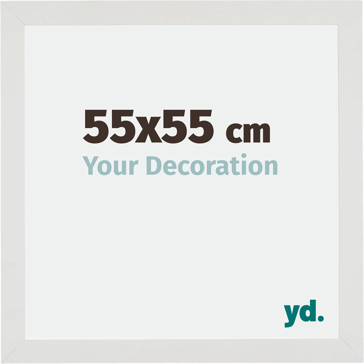 yd. Your Decoration - Bilderrahmen 55x55 cm - Bilderrahmen aus MDF mit Acrylglas - Antireflex - Ausg