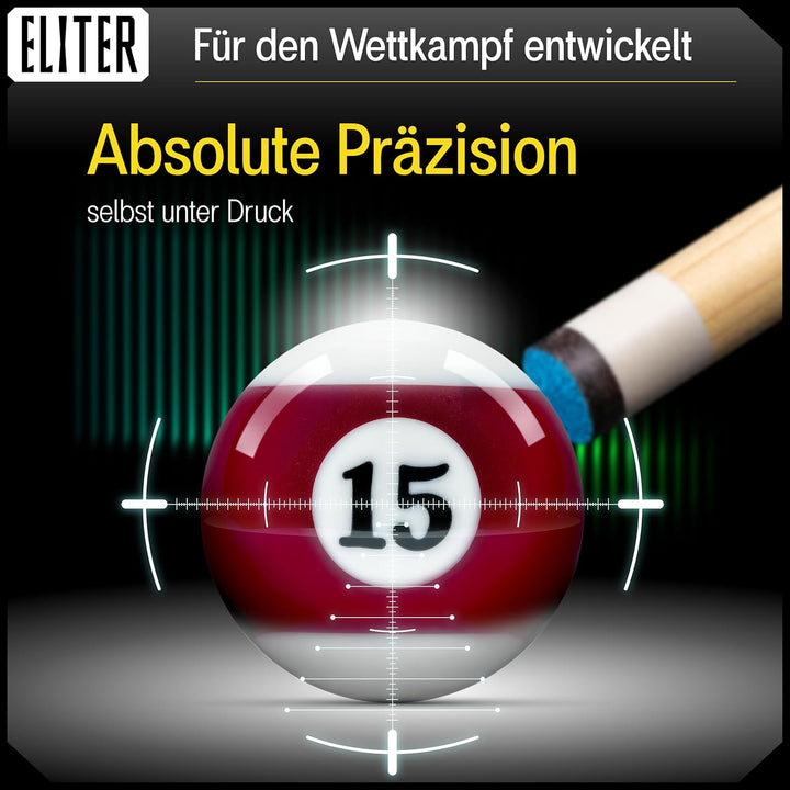 Kompletter Satz Billardkugeln aus reinem Phenolharz - 16 offizielle Billardkugeln Grösse 57,2mm für