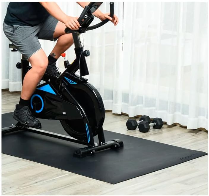 Bodenschutzmatte Bodenschutzmatte schwarz - für Laufbänder, Crosstrainer, Heimtrainer etc. 100 x 70c
