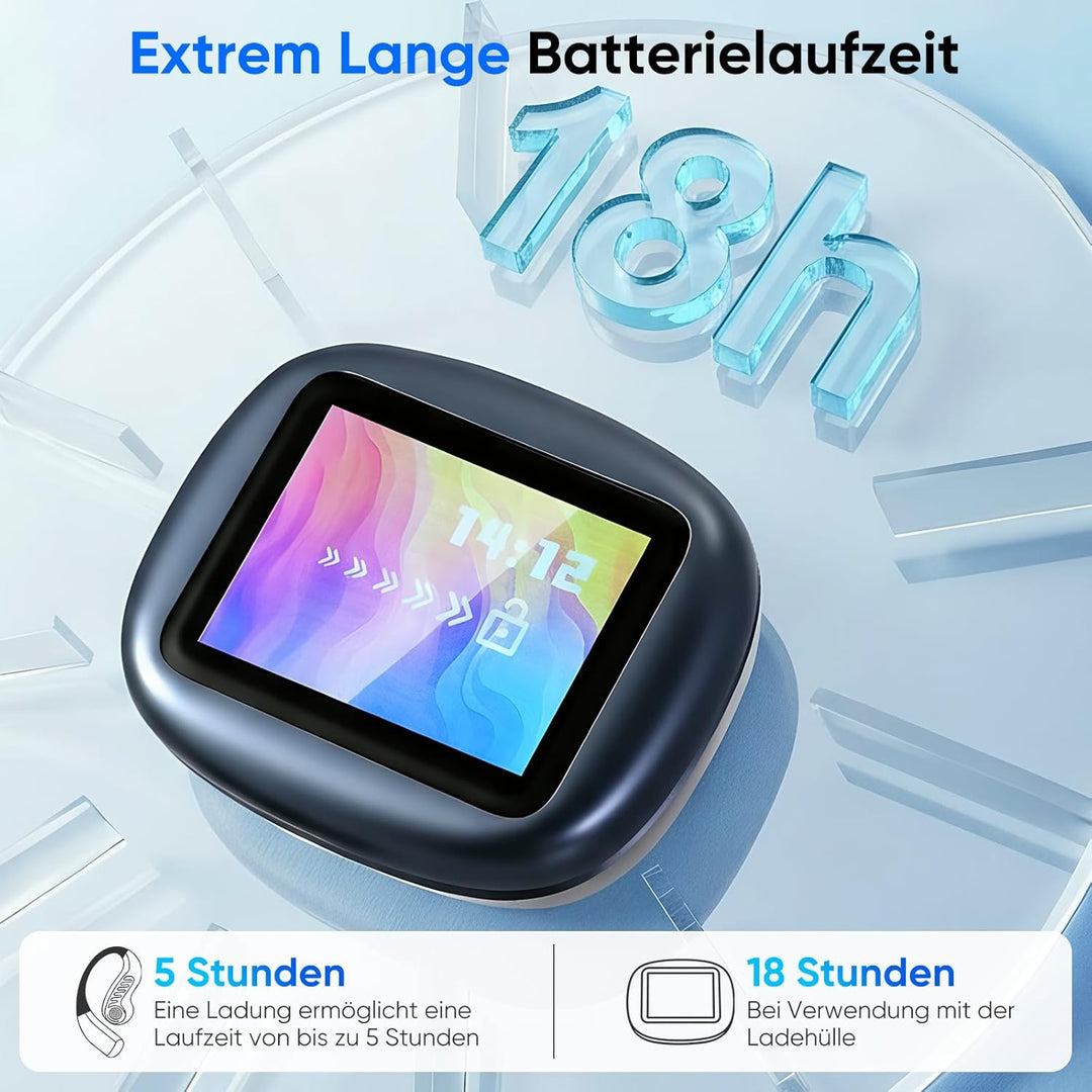 Ki Übersetzer Kopfhörer 2.41 in Touchscreen,4-in-1 übersetzungskopfhörer in echtzeit für 150 Sprache