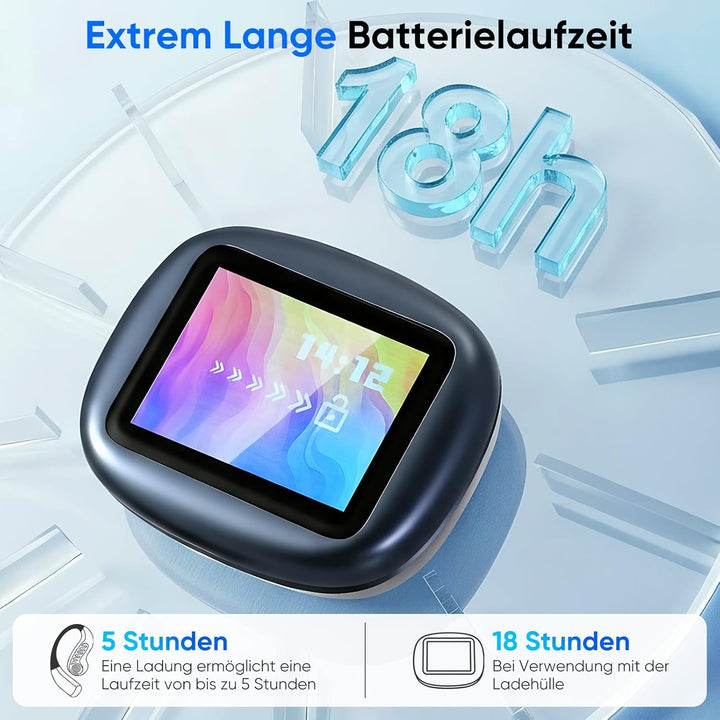 Ki Übersetzer Kopfhörer 2.41 in Touchscreen,4-in-1 übersetzungskopfhörer in echtzeit für 150 Sprache