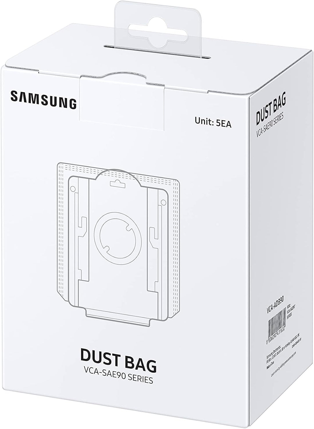 Samsung VCA-ADB90/VT Staubbeutel, Plastic, weiss