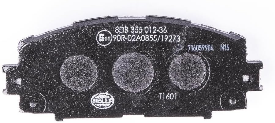 HELLA PAGID 8DB 355 012-361 Bremsbelagsatz - T1601 - Dicke/Stärke: 18.6mm - Bremssystem: Akebono - n