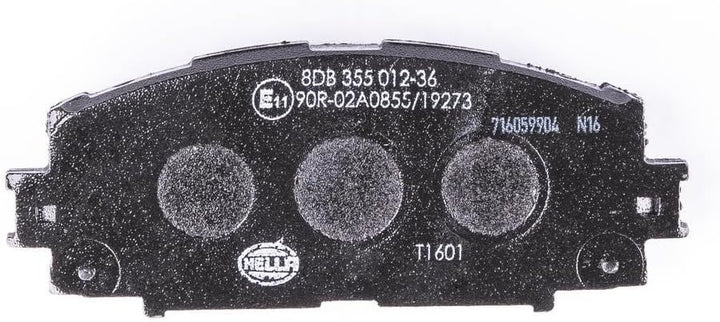 HELLA PAGID 8DB 355 012-361 Bremsbelagsatz - T1601 - Dicke/Stärke: 18.6mm - Bremssystem: Akebono - n