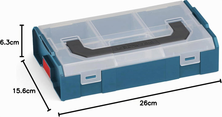 L-BOXX Mini 12er Set – Professional Blau | Robuste Sortimentskästen für Kleinteile | Klicksystem, st
