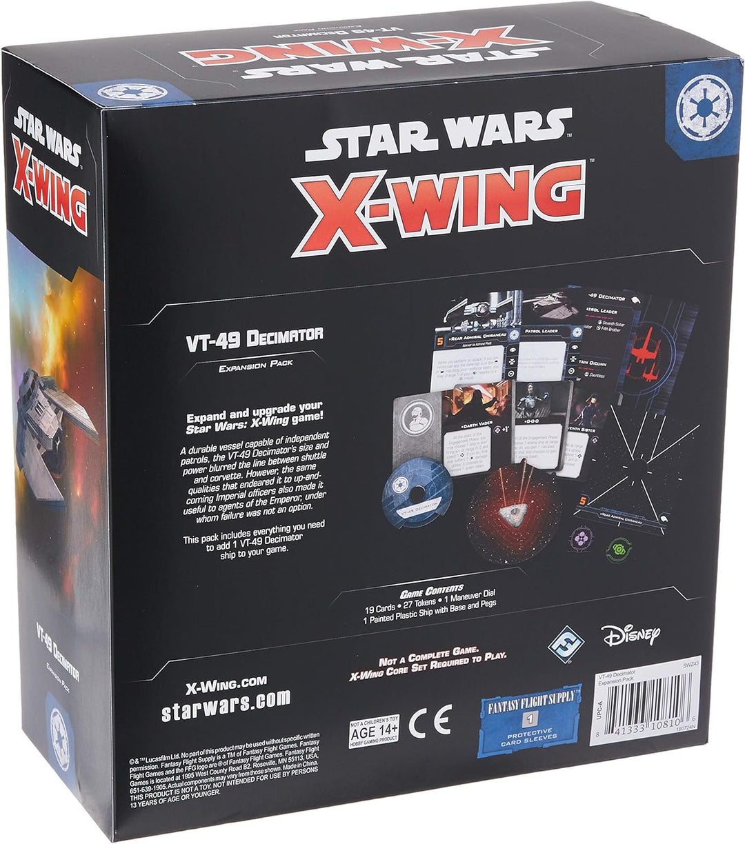 Fantasy Flight Games - Star Wars X-Wing Second Edition: Galactic Empire: VT-49 Decimator Expansion P
