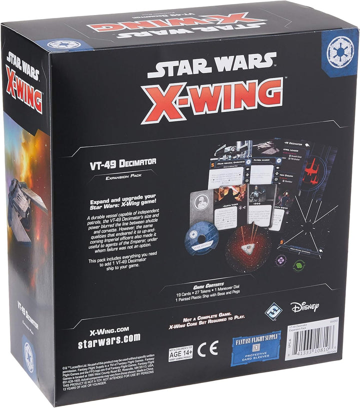 Fantasy Flight Games - Star Wars X-Wing Second Edition: Galactic Empire: VT-49 Decimator Expansion P