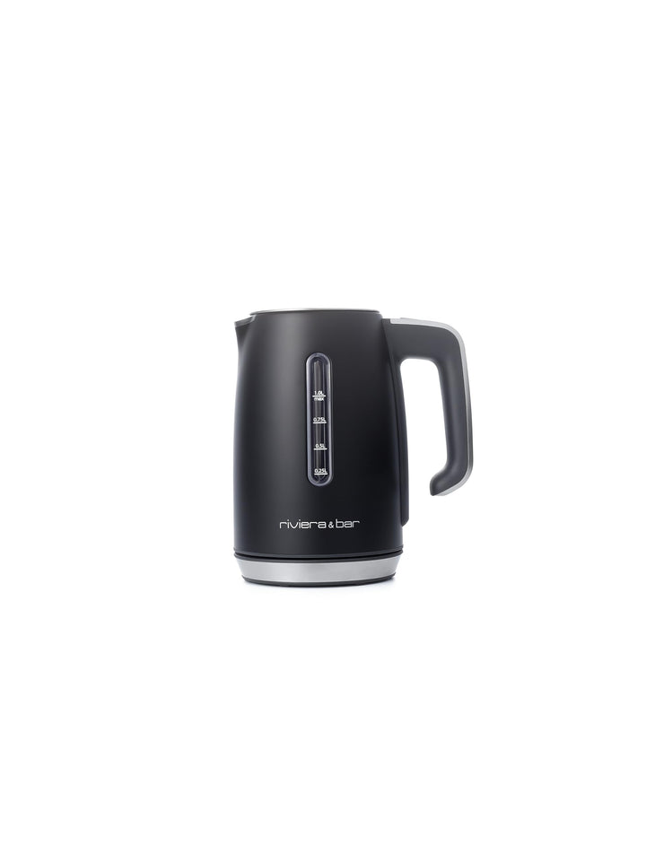 riviera&bar - Elektrischer Wasserkocher Inox 1L - 2000W - 5 Temperaturstufen, LCD-Anzeige, Warmhalte