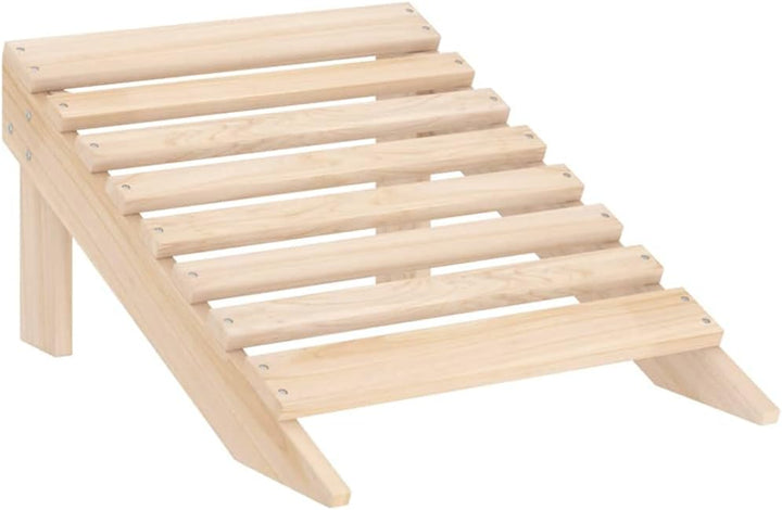 vidaXL Tannenholz Massiv Adirondack Gartenstuhl mit Fussstütze Liegestuhl Deckchair Gartenliege Gart