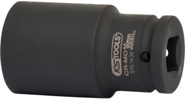 KS Tools 515.1436 3/4" Sechskant-Kraft-Stecknuss, lang, 36mm 36 mm, 36 mm