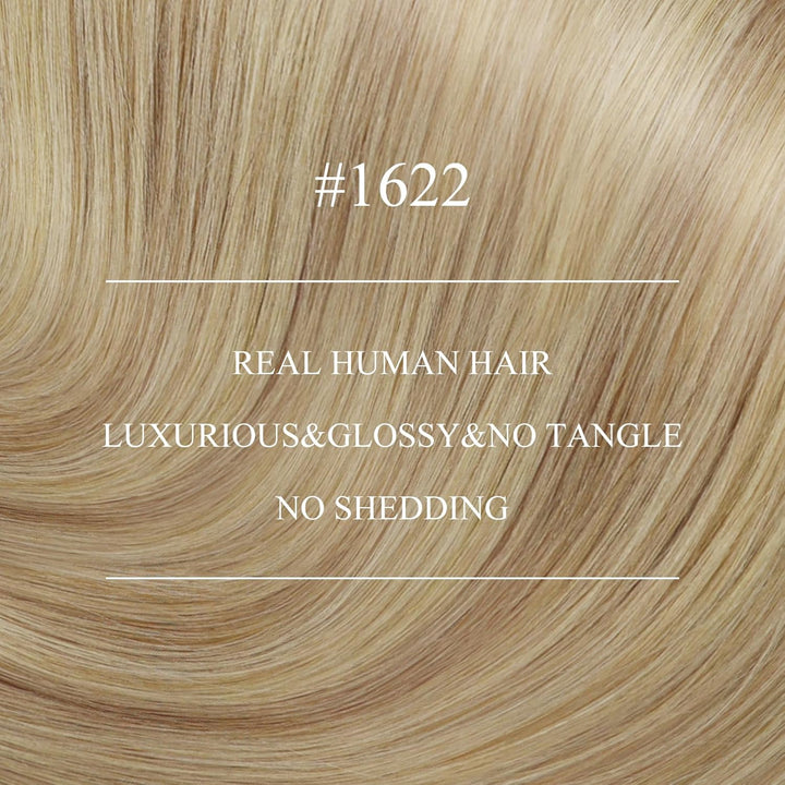 YoungSee Nanoring Extensions Echthaar Blond Nanoring Extensions Goldblond Strahnchen Mittelblond Nan