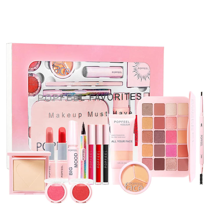 FantasyDay Multifunktions Exquisite Make-up Geschenkset Kosmetik Schmink Kit für Gesicht, Augen und